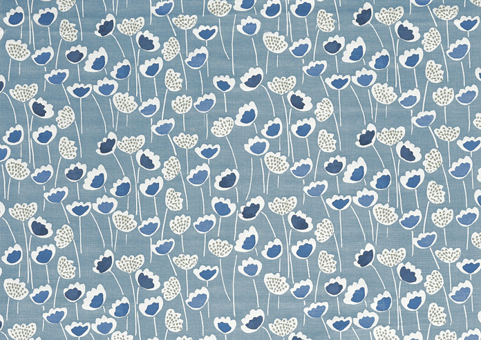 Clara, Indigo - Fabric Only - Image 3